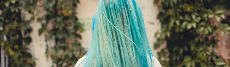 Cabello Verde Azul Natural